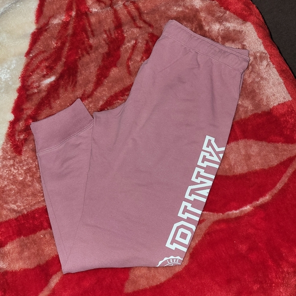 Vs pink skinny joggers, size large. - Picture 2 of 15